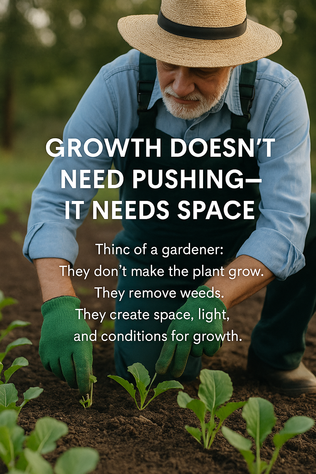 “Growth Doesn’t Need Pushing—It Needs Space”